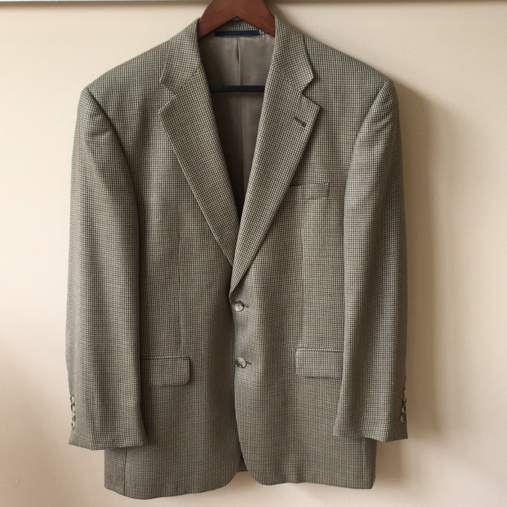 Like-new Burberry silk/wool sports jacket